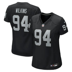 Nike Christian Wilkins Las Vegas Raiders Women's Team Game Jersey Black