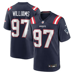 Nike Milton Williams New England Patriots Game Player Jersey Navy