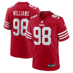 Nike Mykel Williams San Francisco 49ers 2025 NFL Draft First Round Pick Game Jersey Scarlet
