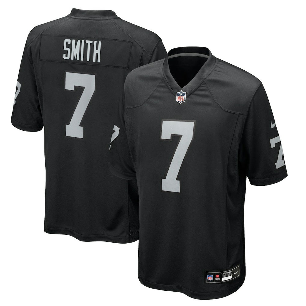 Nike Geno Smith Las Vegas Raiders Game Player Jersey Black