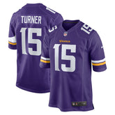 Nike Dallas Turner Minnesota Vikings Player Game Jersey Purple