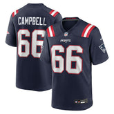 Nike Will Campbell New England Patriots 2025 NFL Draft First Round Pick Game Jersey Navy