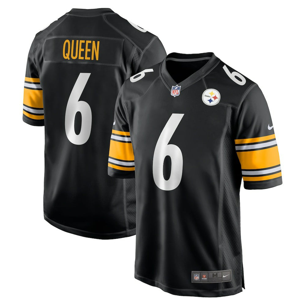 Nike Patrick Queen Pittsburgh Steelers Game Player Jersey Black
