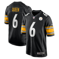 Nike Patrick Queen Pittsburgh Steelers Game Player Jersey Black