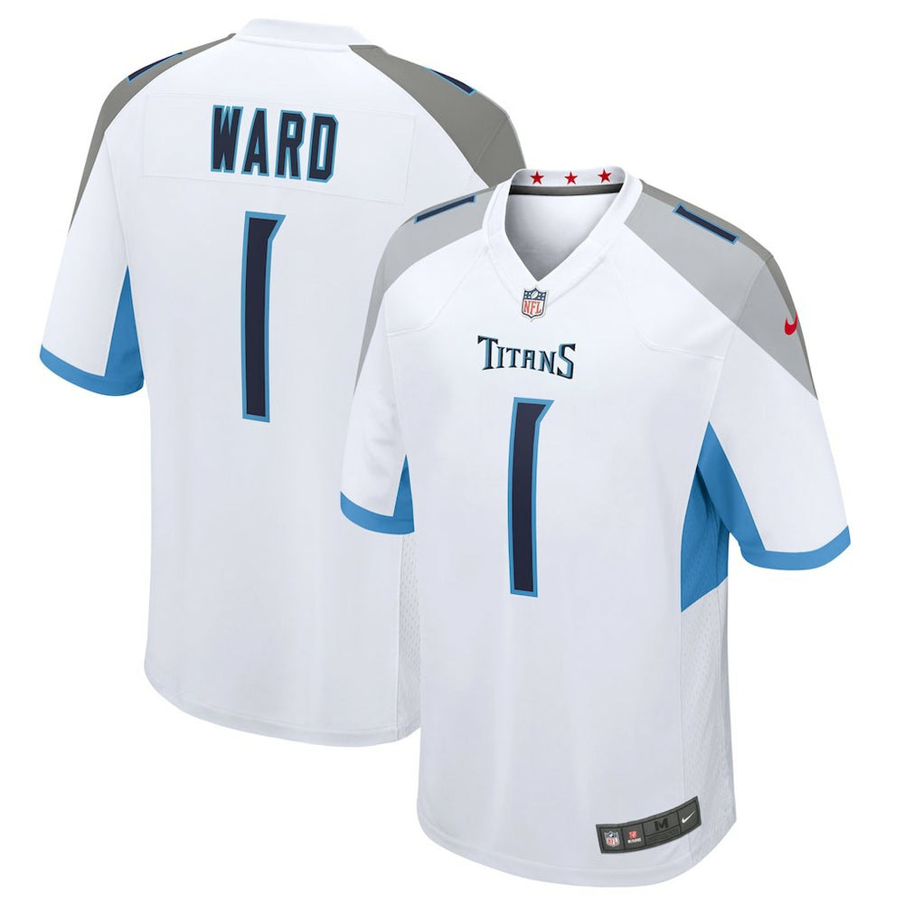 Nike Cameron Ward Tennessee Titans 2025 NFL Draft First Round Pick Game Jersey White