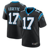 Nike Xavier Legette Carolina Panthers 2024 NFL First Round Pick Game Player Jersey Black