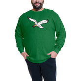 Fanatics Jalen Hurts Philadelphia Eagles Big & Tall Thermal Waffle Long Sleeve T-Shirt Kelly Green