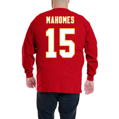 Fanatics Patrick Mahomes Kansas City Chiefs Big & Tall Thermal Waffle Long Sleeve T-Shirt Red