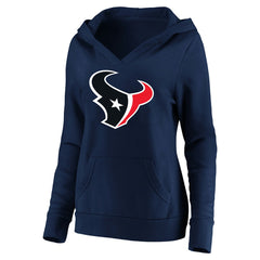 Fanatics C.J. Stroud Houston Texans Women's Plus Size Player Name & Number V-Neck Pullover Hoodie Navy