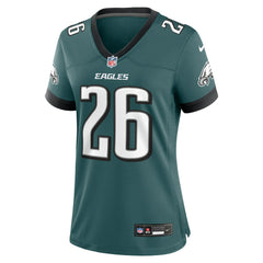 Nike Saquon Barkley Philadelphia Eagles Women's Game Player Jersey Midnight Green