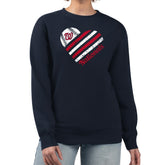 Washington Nationals G-III 4Her by Carl Banks Women's Heart Logo Fleece Pullover Sweatshirt - Navy - MLB Online
