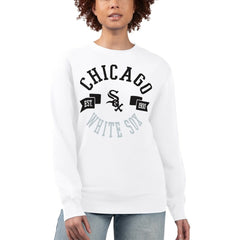 Chicago White Sox G-III 4Her by Carl Banks Women's Team Logo Fleece Pullover Sweatshirt - White - MLB Lifestyle