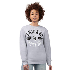 Chicago White Sox G-III 4Her by Carl Banks Women's Team Logo Fleece Pullover Sweatshirt - Heather Gray - MLB Lifestyle