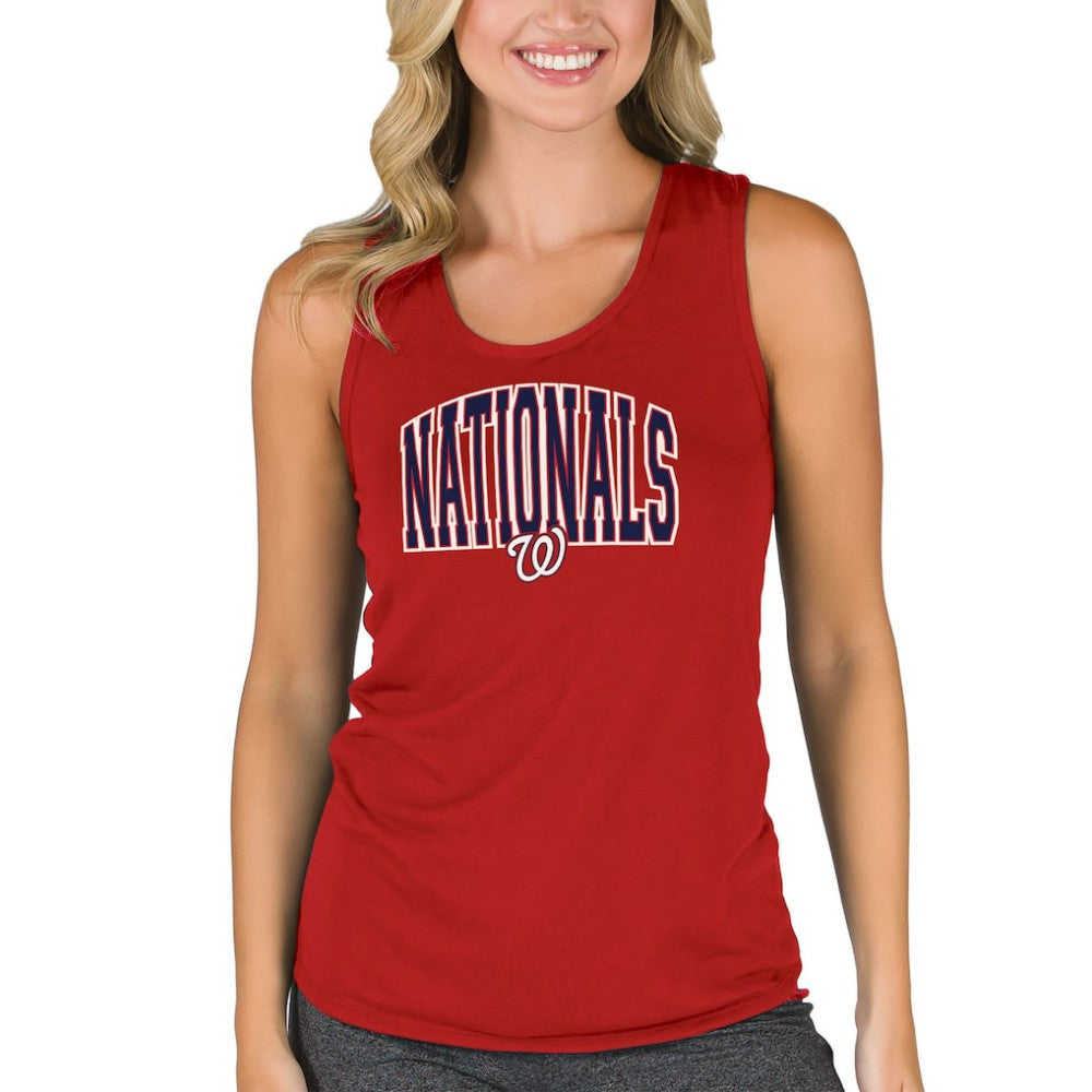 Washington Nationals Concepts Sport Women's Marathon Racerback Tank Top - Red - MLB Lifestyle