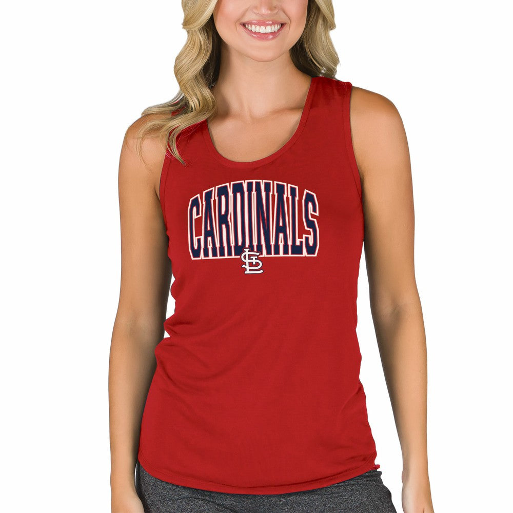 St. Louis Cardinals Concepts Sport Women's Marathon Racerback Tank Top - Red - MLB Lifestyle