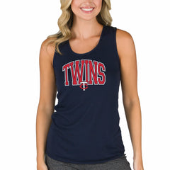 Minnesota Twins Concepts Sport Women's Marathon Racerback Tank Top - Navy - MLB Sale