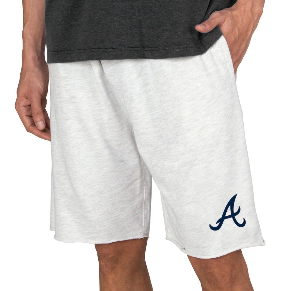 Atlanta Braves Concepts Sport Mainstream Terry Tri-Blend Shorts - Oatmeal - MLB Lifestyle
