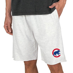 Chicago Cubs Concepts Sport Mainstream Terry Tri-Blend Shorts - Oatmeal - MLB Sale