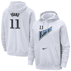Trae Young Atlanta Hawks 2024/25 Name & Number Pullover Hoodie White | Nike online