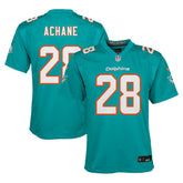 Nike De’Von Achane Miami Dolphins Youth Game Jersey Aqua