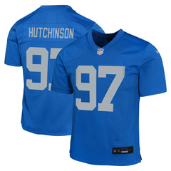 Nike Aidan Hutchinson Detroit Lions Youth Game Jersey Blue