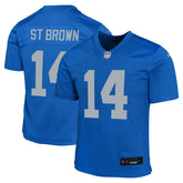 Nike Amon-Ra St. Brown Detroit Lions Youth Game Jersey Blue
