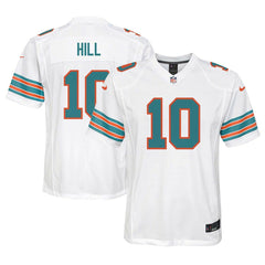 Nike Tyreek Hill Miami Dolphins Youth Game Jersey White