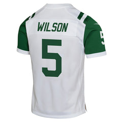 Nike Garrett Wilson New York Jets Youth Game Jersey White
