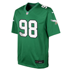 Nike Jalen Carter Philadelphia Eagles Youth Game Jersey Kelly Green