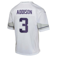 Nike Jordan Addison Minnesota Vikings Youth Game Jersey White