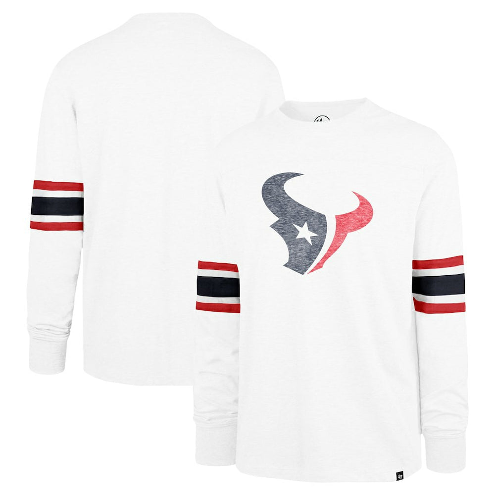 47 brand Houston Texans '47 Gridiron Premier Brex Long Sleeve T-Shirt White