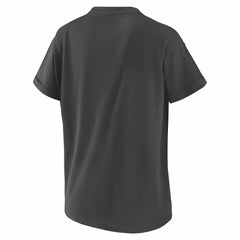 Minnesota Twins WEAR by Erin Andrews Women's Domestic Box Color Boyfriend T-Shirt - Charcoal - MLB Sale
