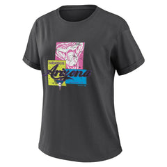Arizona Diamondbacks WEAR by Erin Andrews Women's Domestic Box Color Boyfriend T-Shirt - Charcoal - MLB Discount