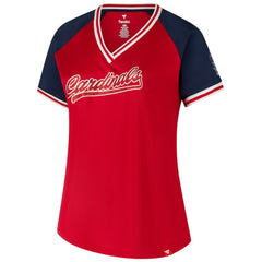 St. Louis Cardinals Profile Women's Plus Size Crossover V-Neck T-Shirt - Red - MLB on Sale