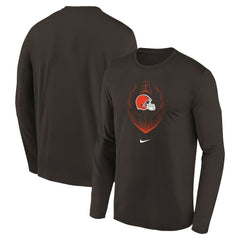 Nike Cleveland Browns Preschool Legend Icon Long Sleeve T-Shirt Brown