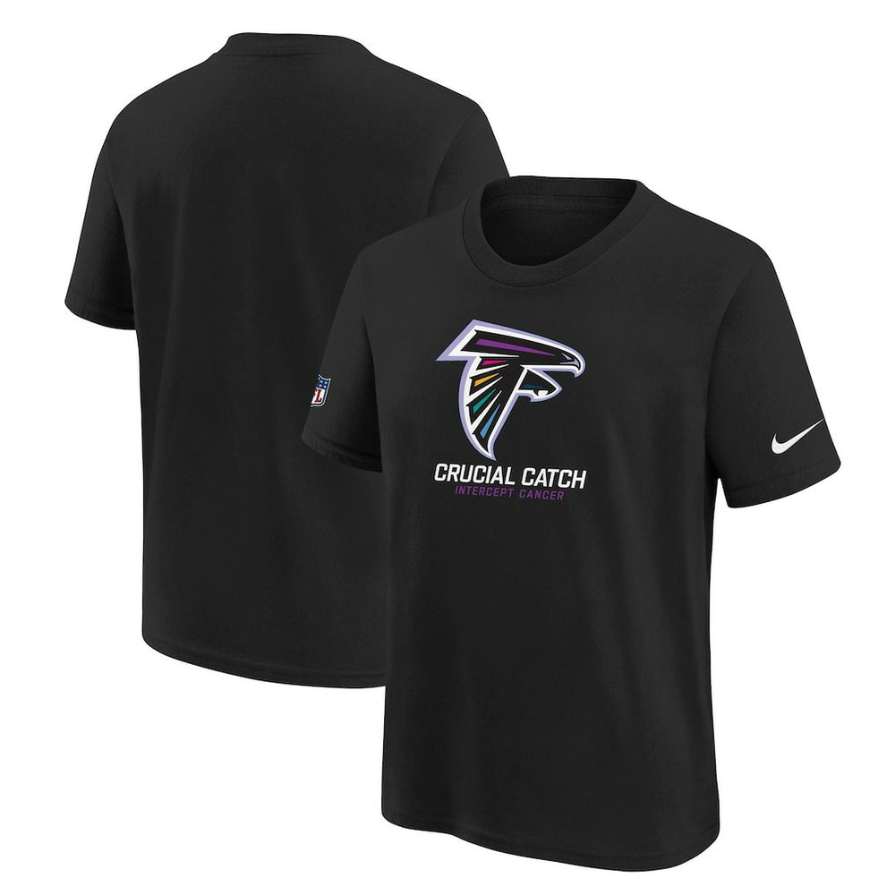 Nike Atlanta Falcons Youth 2024 NFL Crucial Catch T-Shirt Black