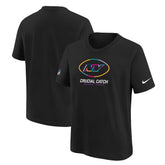 Nike New York Jets Youth 2024 NFL Crucial Catch T-Shirt Black