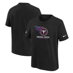 Nike Tennessee Titans Youth 2024 NFL Crucial Catch T-Shirt Black