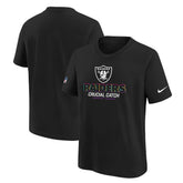 Nike Las Vegas Raiders Youth 2024 NFL Crucial Catch T-Shirt Black