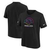 Nike Los Angeles Rams Youth 2024 NFL Crucial Catch T-Shirt Black