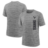 Nike Houston Texans Youth Sideline Velocity Performance T-Shirt Heather Charcoal