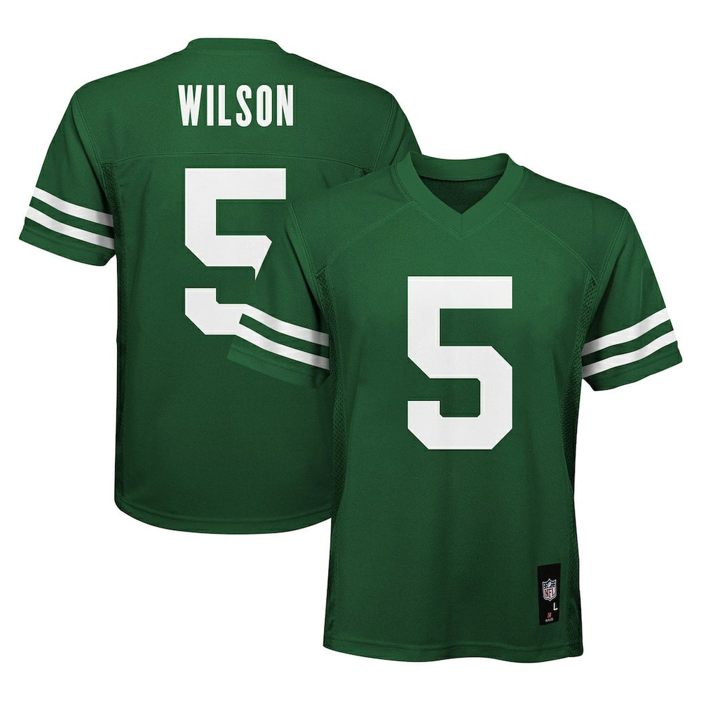 Garrett Wilson New York Jets Youth Replica Player Jersey Legacy Green