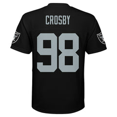 Maxx Crosby Las Vegas Raiders Youth Replica Player Jersey Black