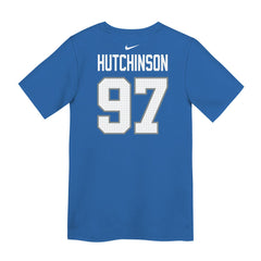Nike Aidan Hutchinson Detroit Lions Preschool Player Name & Number T-Shirt Blue