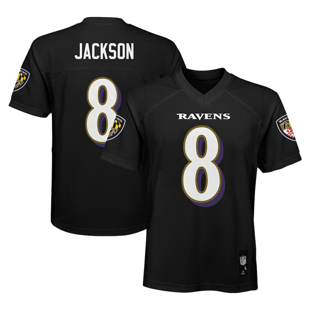 Lamar Jackson Baltimore Ravens Preschool Replica Player Jersey Black