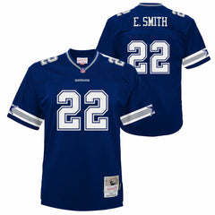 Mitchell & Ness Emmitt Smith Dallas Cowboys Youth 1996 Legacy Jersey Navy