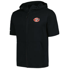 Cincinnati Reds Levelwear Recruit Short Sleeve Full-Zip Hoodie - Black - MLB Sale