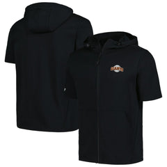 San Francisco Giants Levelwear Recruit Short Sleeve Full-Zip Hoodie - Black - MLB Discount