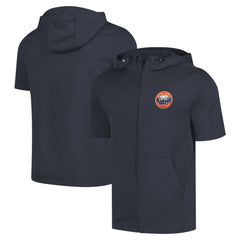 Houston Astros Levelwear Recruit Short Sleeve Full-Zip Hoodie - Navy - MLB on Sale