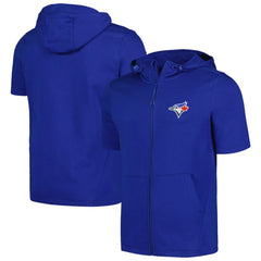 Toronto Blue Jays Levelwear Recruit Short Sleeve Full-Zip Hoodie - Royal - MLB Online
